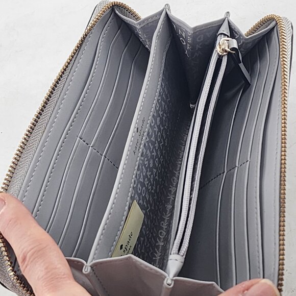 KATE SPADE Neda Grove Street Knowledge Full Zip Long Continental Wallet - Picture 7 of 7